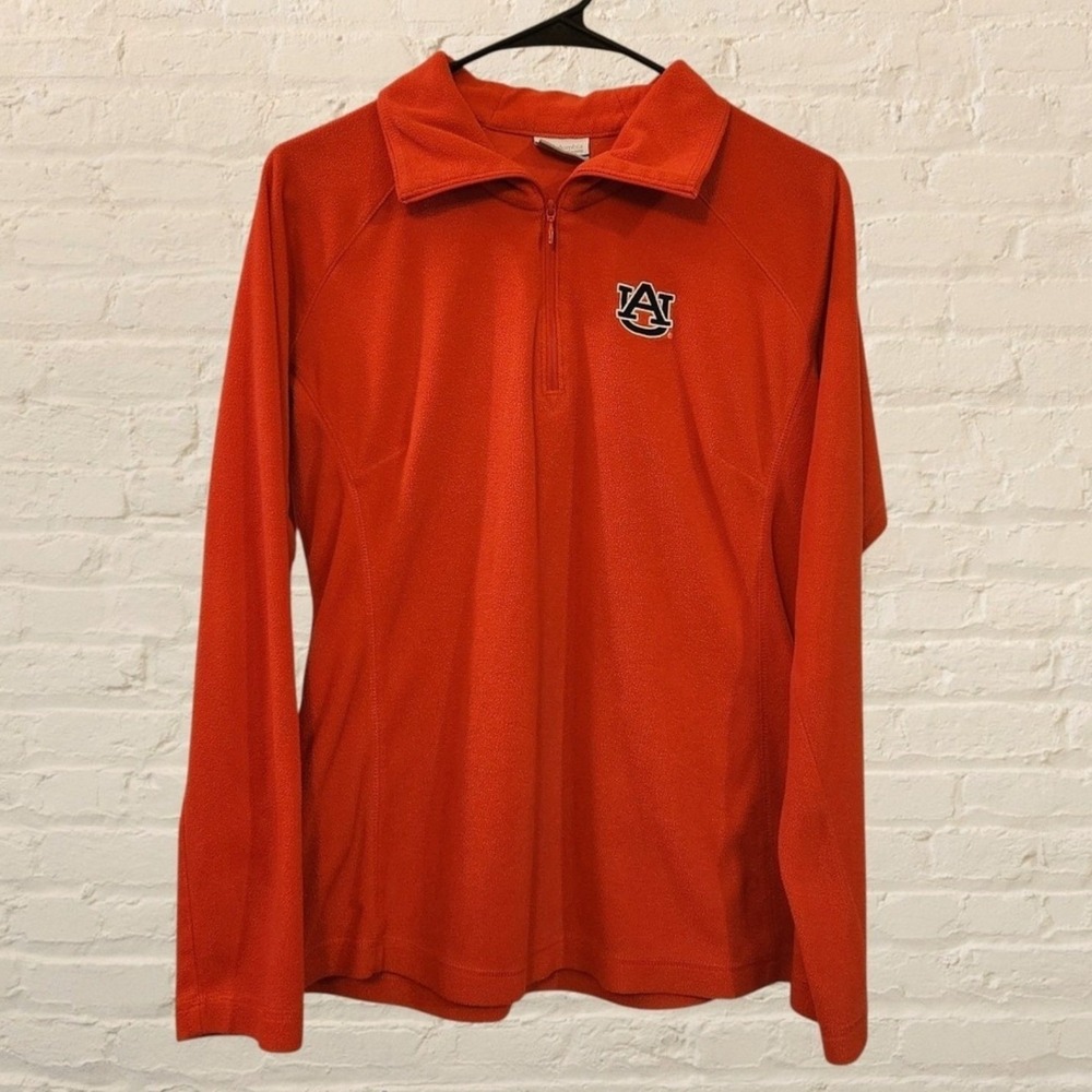 Columbia Women's Auburn Tigers Quarter Zip Pullover AU Logo Collegiate Large‎